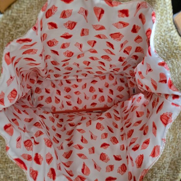 #252 Vera Bradley North South Straw Beach Tote – Anchors Away (Sea Life) – NWOT - Picture 11 of 12